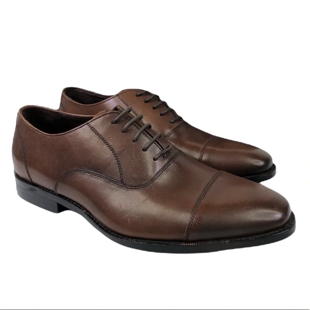 Gordon Rush Dillon Brown Leather Oxford Dress Shoes